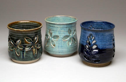 3 votive candle holders